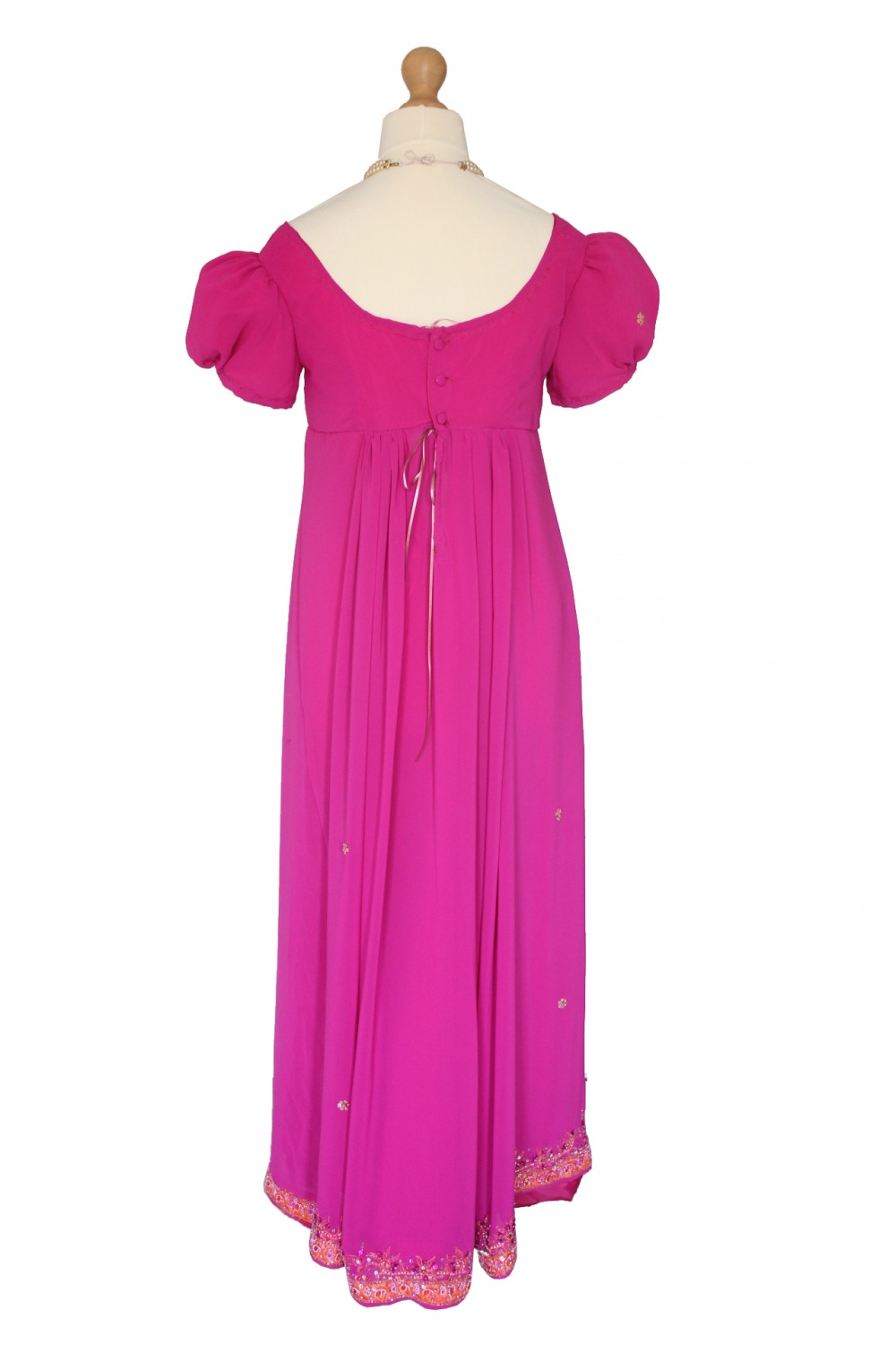For Sale Ladies Regency 19th Century Jane Austen Elizabeth Bennet Pride And Prejudice Puffed Sleeved Evening Ballgown Size 8 - 10 Image
